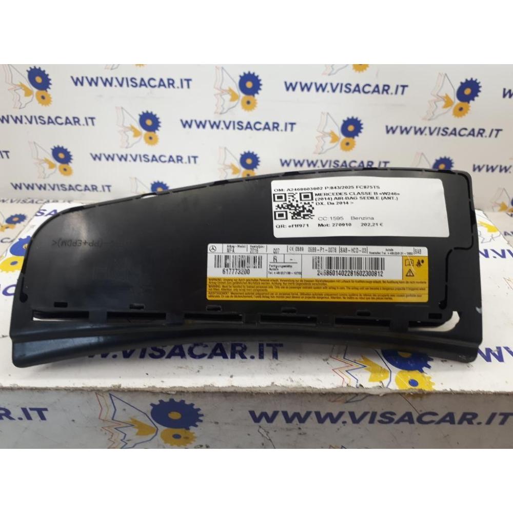 Air-Bag Sedile (anteriore) Destro Usato Dal 2014 Mercedes Classe B «W246» (2014)