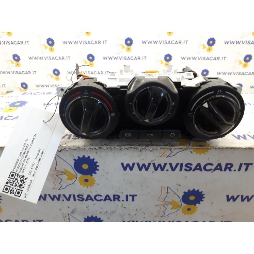 Modulo Comando Riscaldamento / Clima Usato Dal 2012 Al 2015 Peugeot 208 «I» (2012)