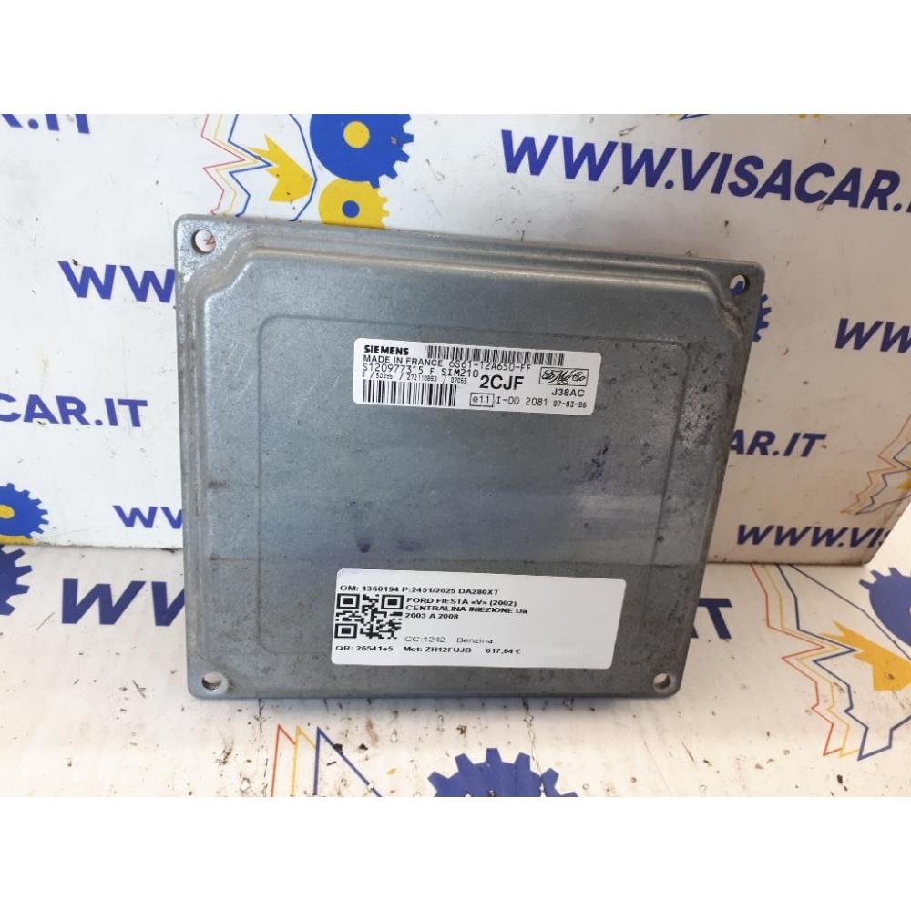 Centralina Iniezione Usato Dal 2003 Al 2008 Ford Fiesta «V» (2002)