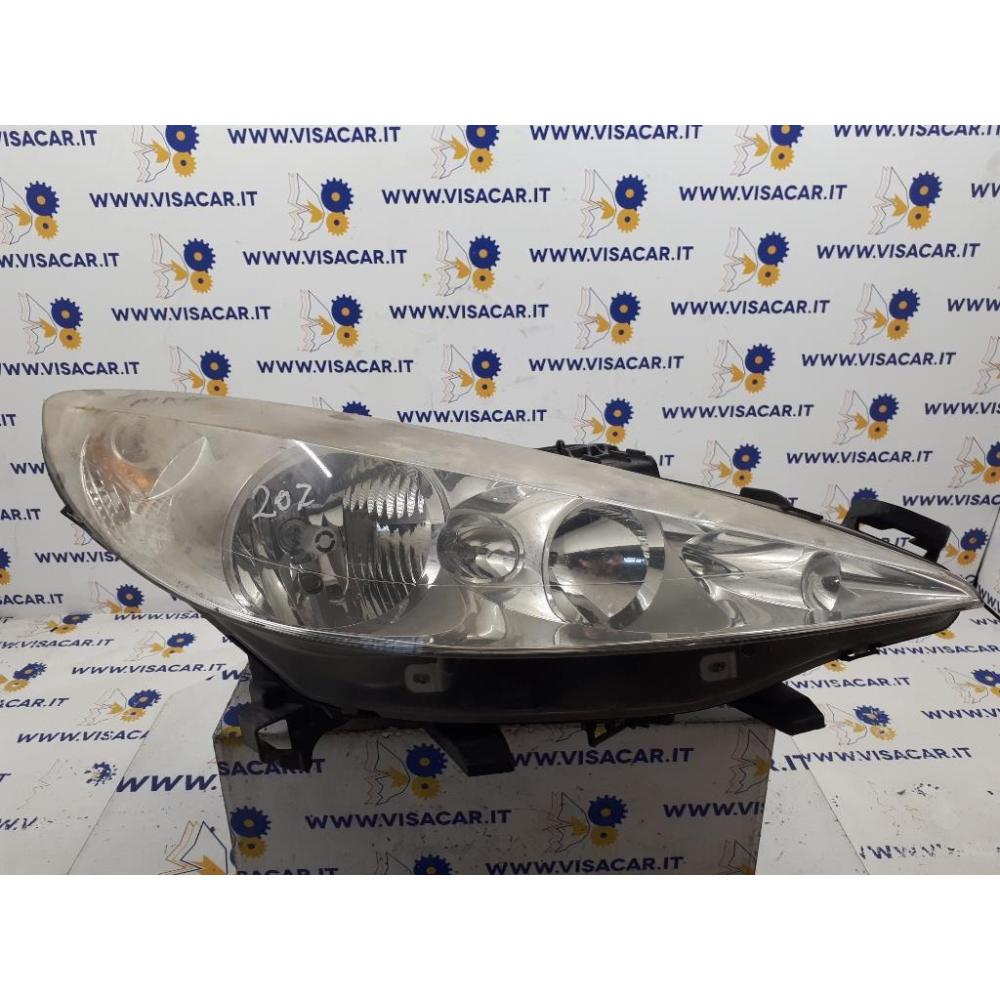 Proiettore Anteriore Destro Usato Dal 2007 Al 2009 Peugeot 207 (2006)