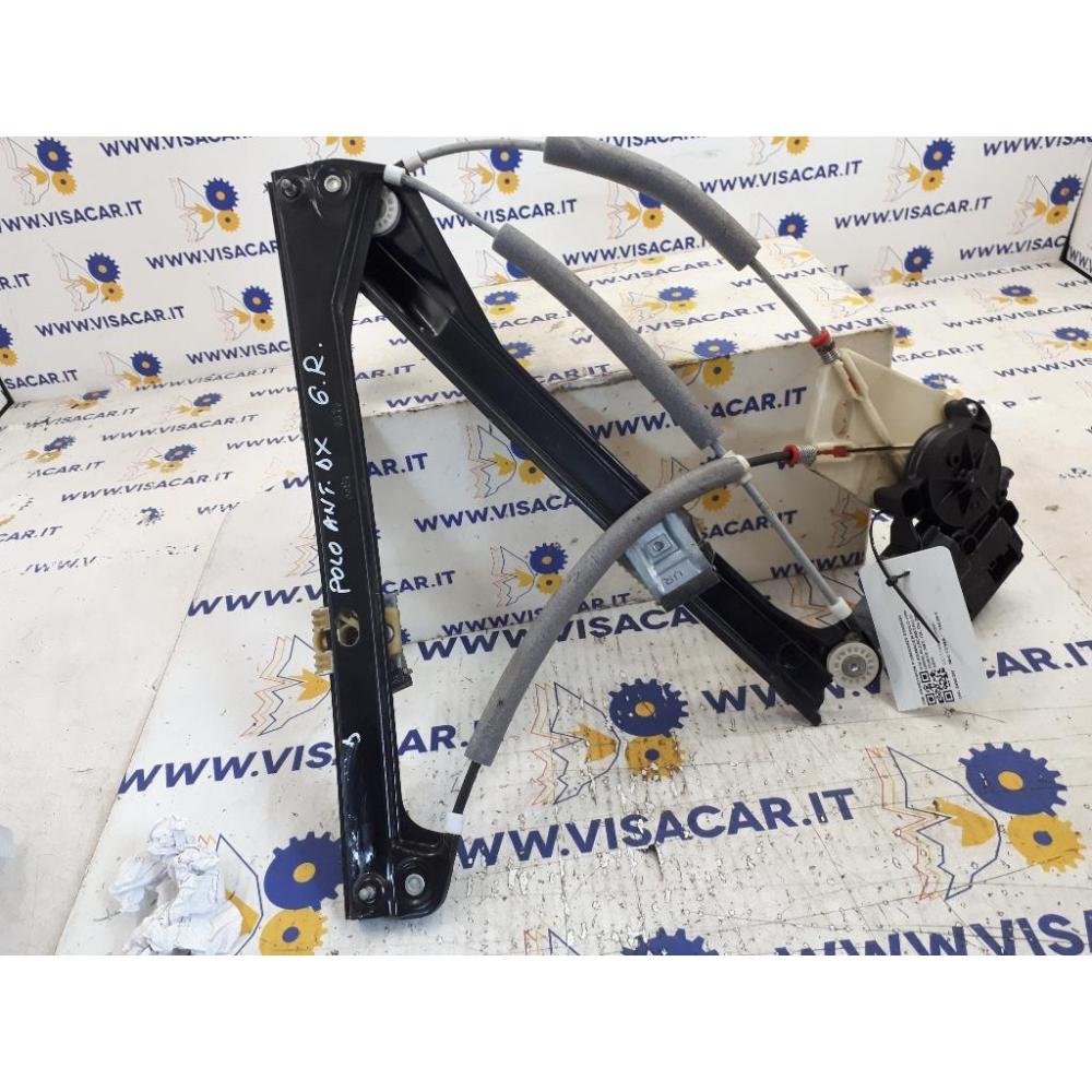 Alzacristallo Porta Anteriore Destro Usato Dal 2009 Al 2014 Volkswagen Polo «Vi» (2009)