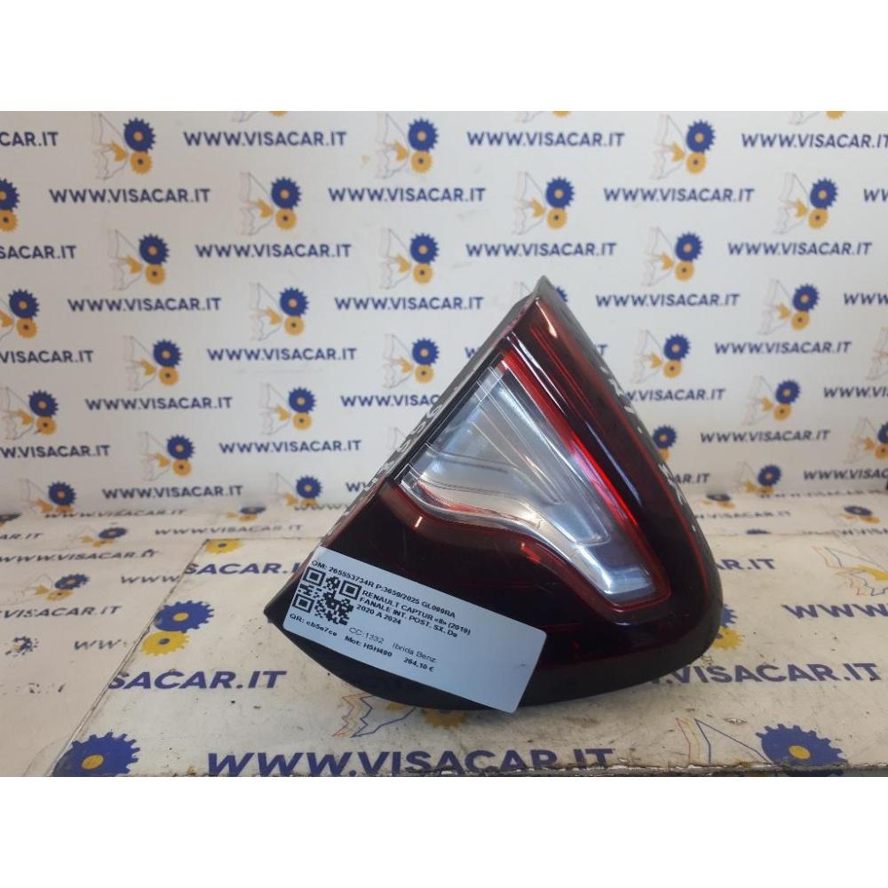 Fanale Interno Posteriore Sinistro Usato Dal 2020 Al 2024 Renault Captur «Ii» (2019)