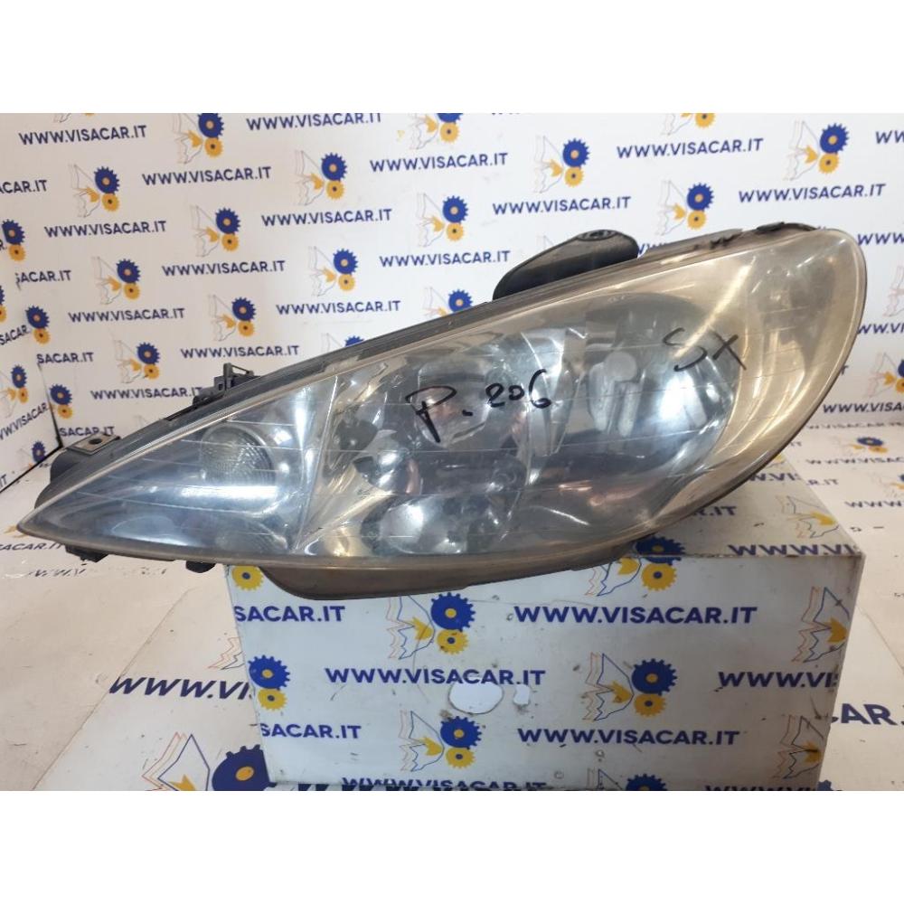 Proiettore Anteriore Sinistro Usato Dal 2000 Al 2007 Peugeot 206 Cc (1999)