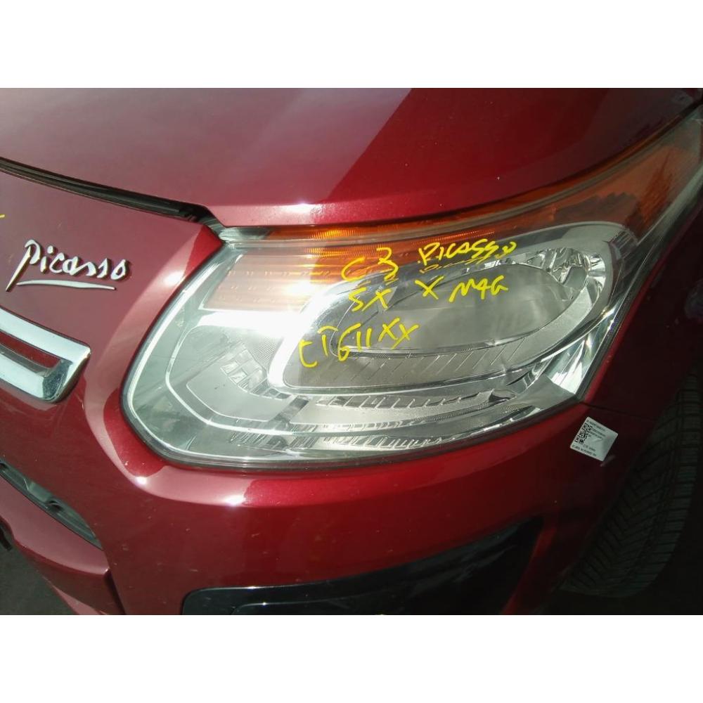 Proiettore Anteriore Sinistro Usato Dal 2013 Al 2015 Citroen C3 Picasso (2013)