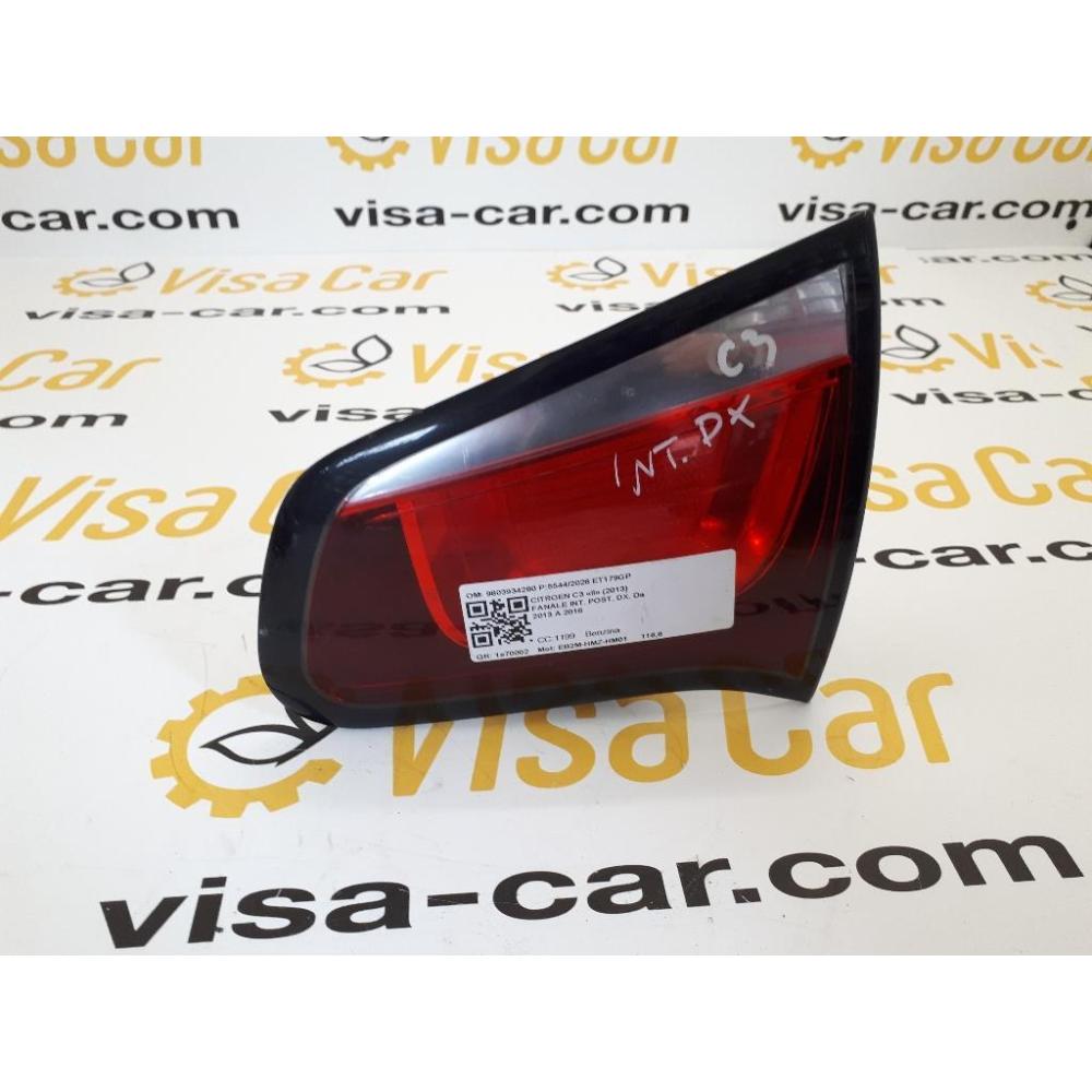 Fanale Interno Posteriore Destro Usato Dal 2013 Al 2016 Citroen C3 «Ii» (2013)