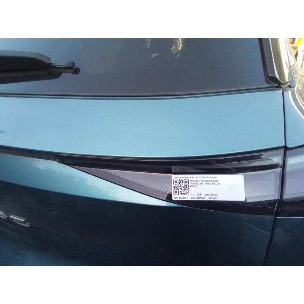 Fanale Interno Posteriore Destro Usato Dal 2024 Renault Symbioz (2024)