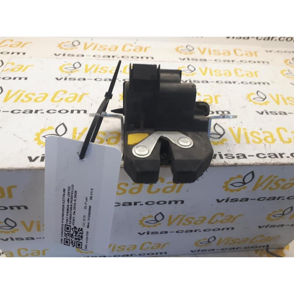 Serratura Portello Posteriore Usato Dal 2012 Al 2020 Fiat Panda «Iii» (2012)